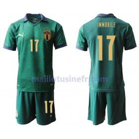 Maillot de Foot Italie Ciro Immobile 17 Troisième UEFA EURO 2020 - Enfant